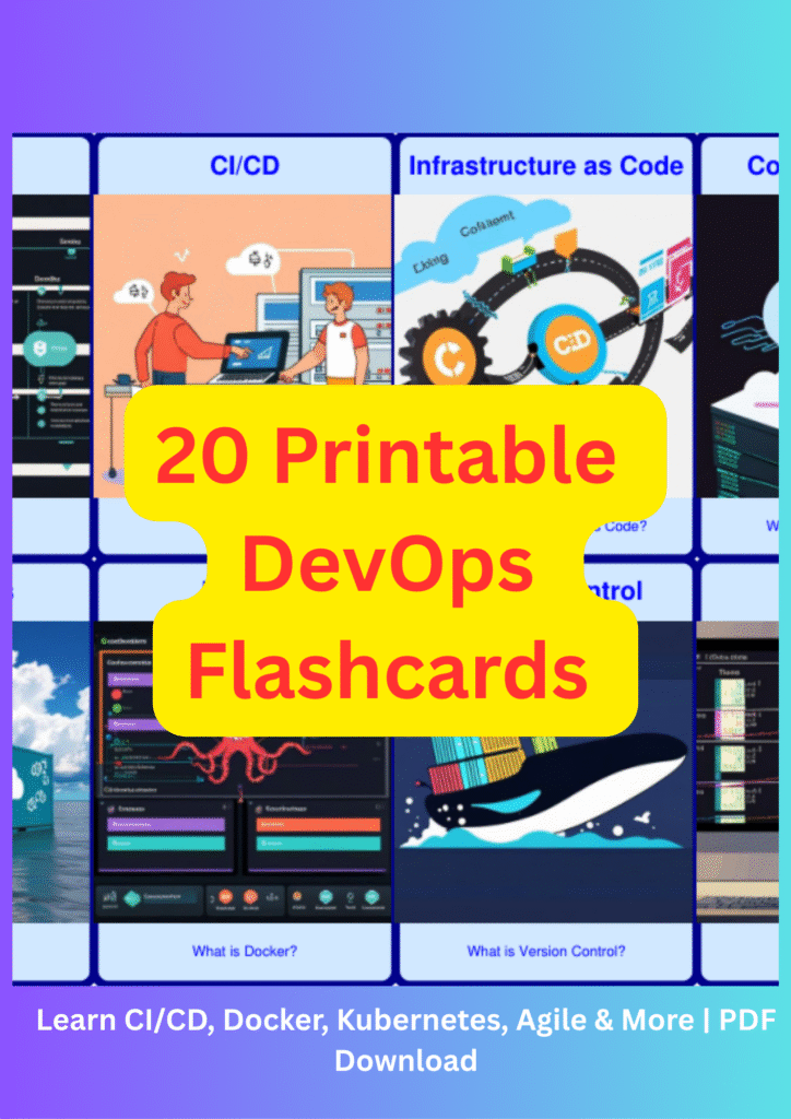 20 Printable DevOps Flashcards
