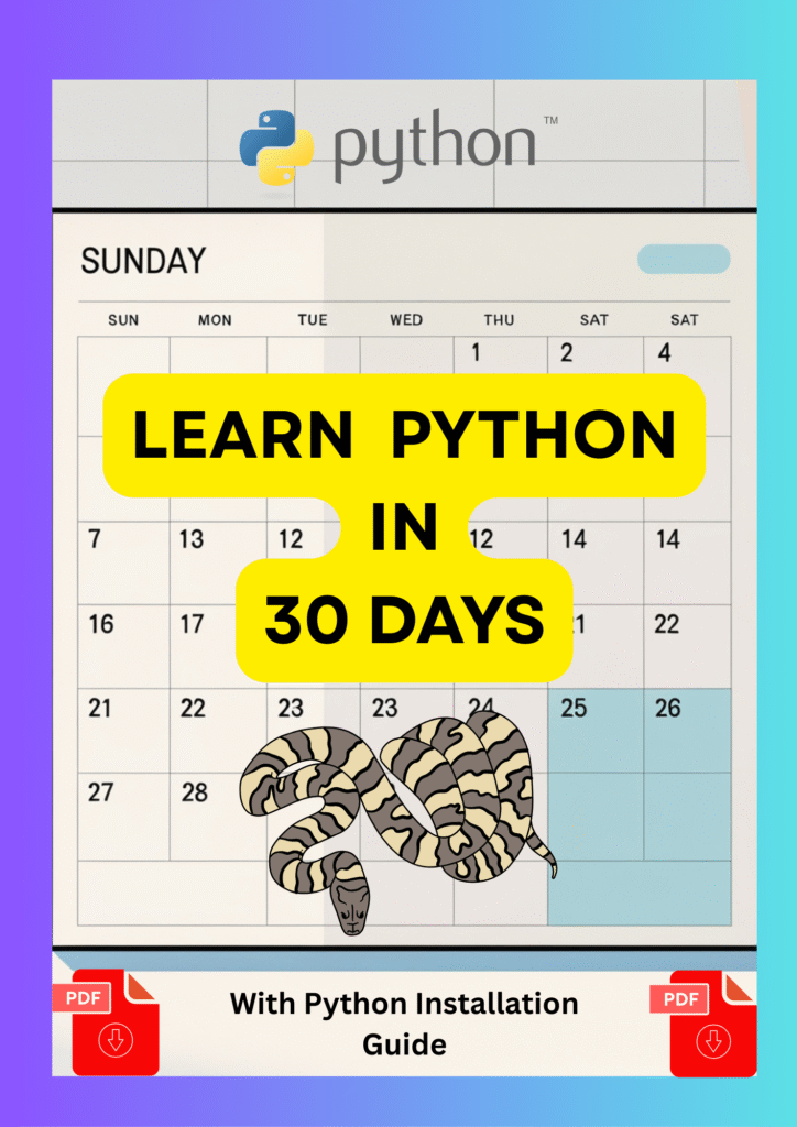 Learn Python in 30 Days