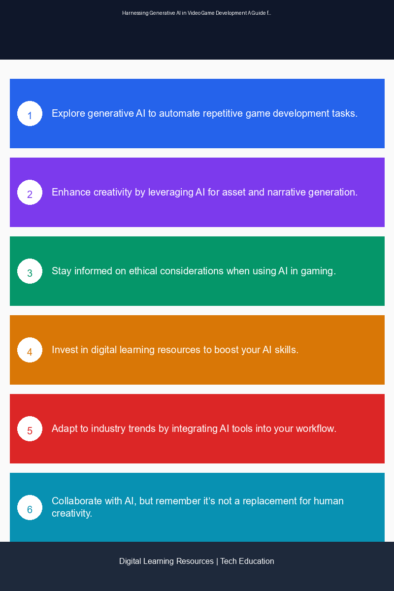 Educational infographic illustrating the impact of AI on video game development processes