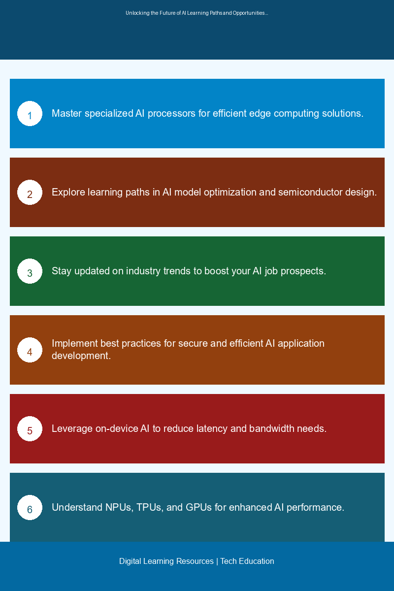 Educational infographic illustrating key concepts of on-device AI and edge computing advancements