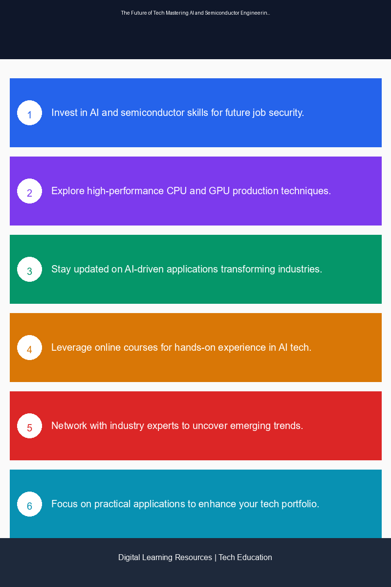 Educational infographic on AI and semiconductor trends for tech learners and professionals