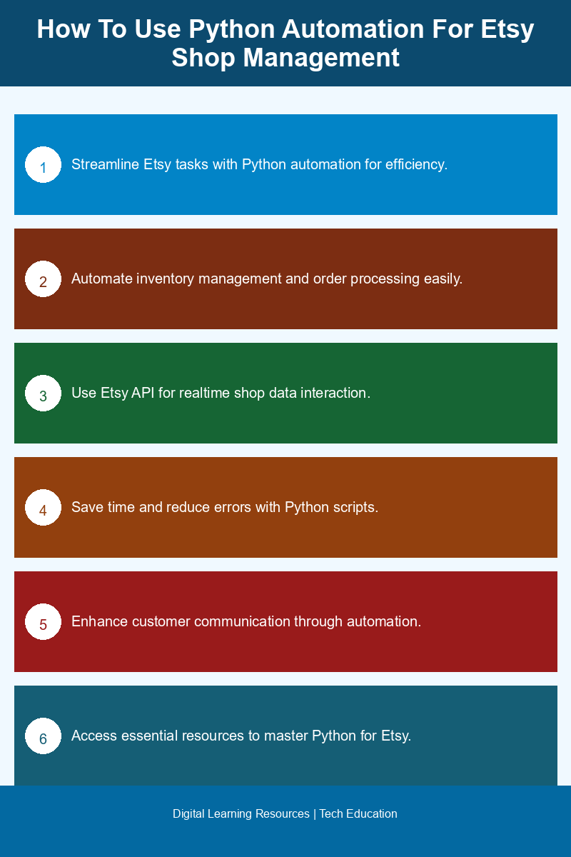 Visual guide to using Python for automating Etsy shop tasks