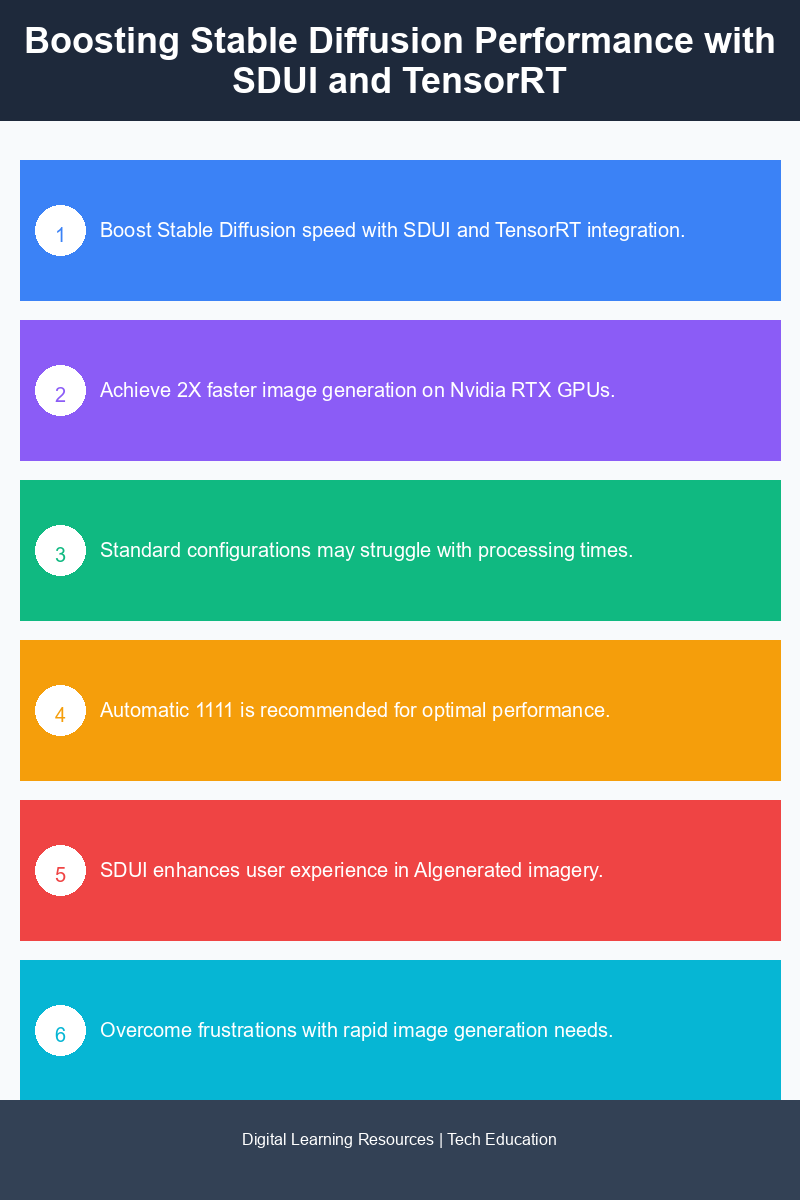 Step-by-step guide to enhancing Stable Diffusion performance using SDUI and TensorRT