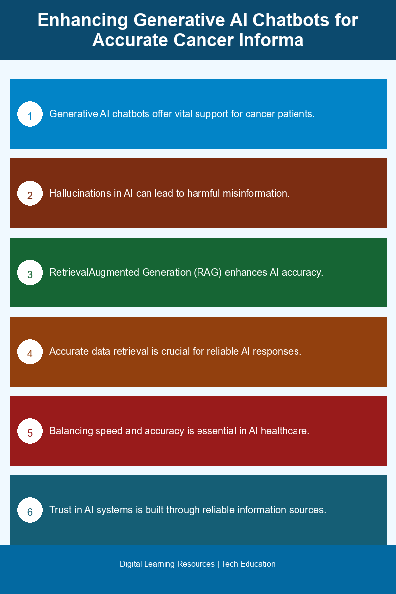 Infographic illustrating the impact of hallucinations in generative AI chatbots for healthcare.