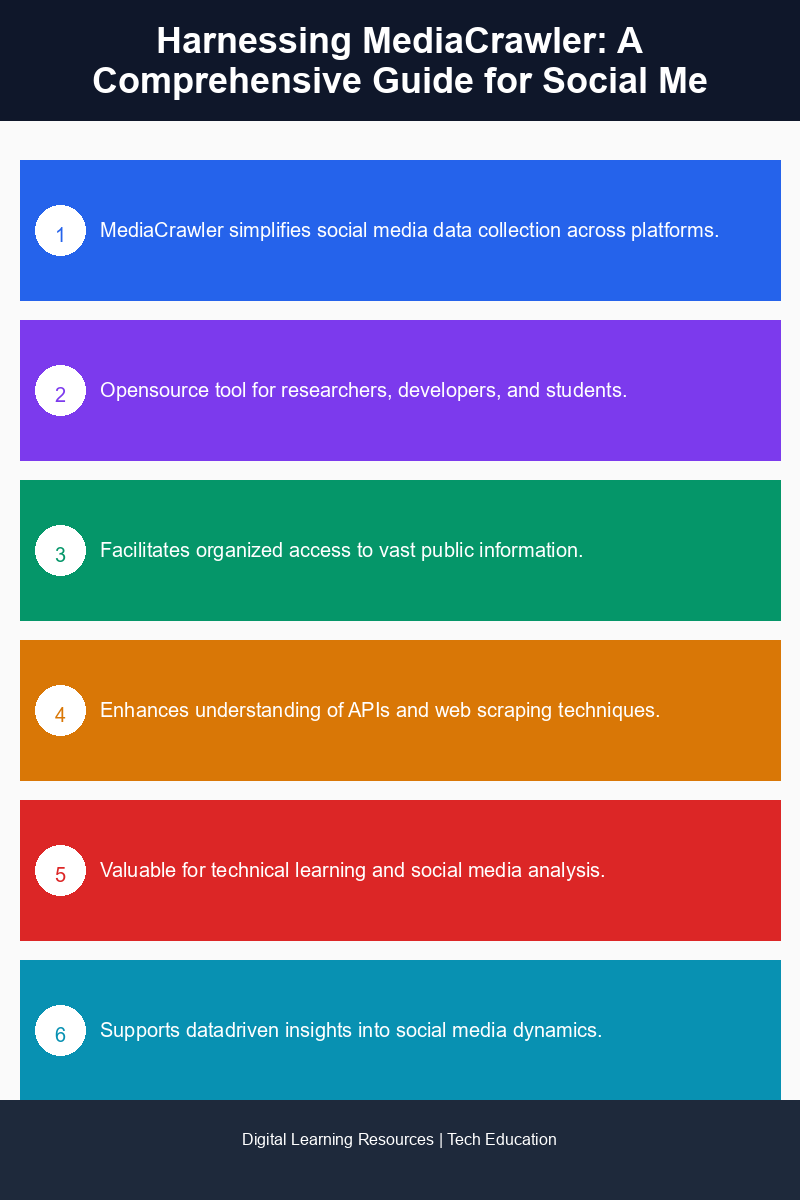 Infographic illustrating the process of data collection using MediaCrawler across various social media platforms