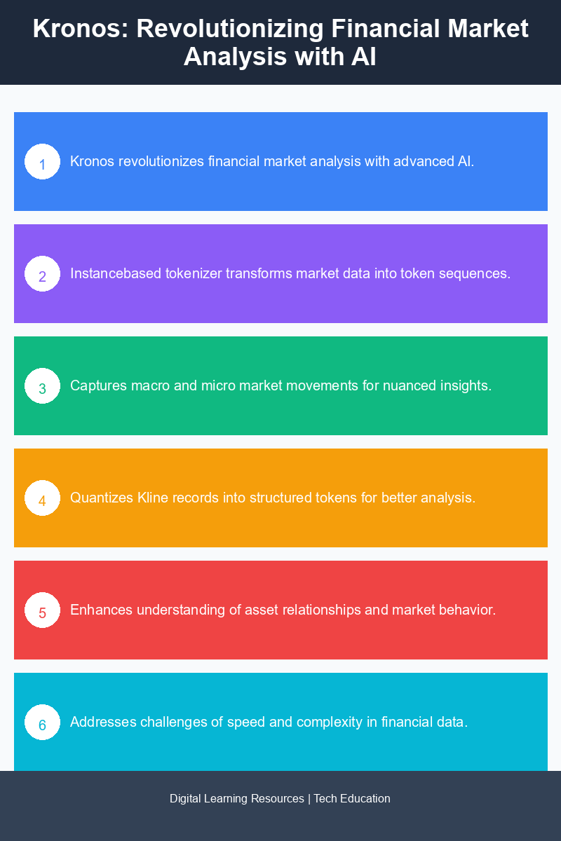 Infographic illustrating the instance-based tokenizer and its impact on financial market predictions